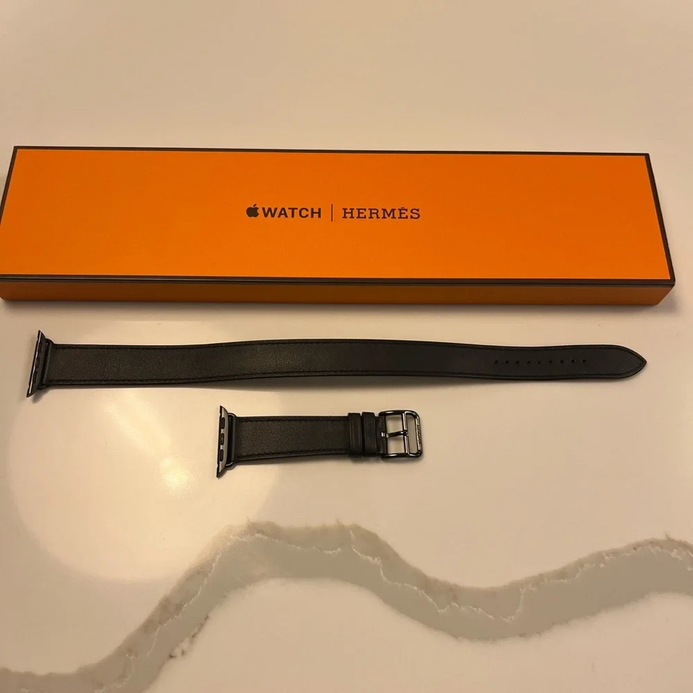 Apple Watch Hermès Series 6 40mm Sp Blk Stainless Noir D Tour CEL - Picture 8 of 11